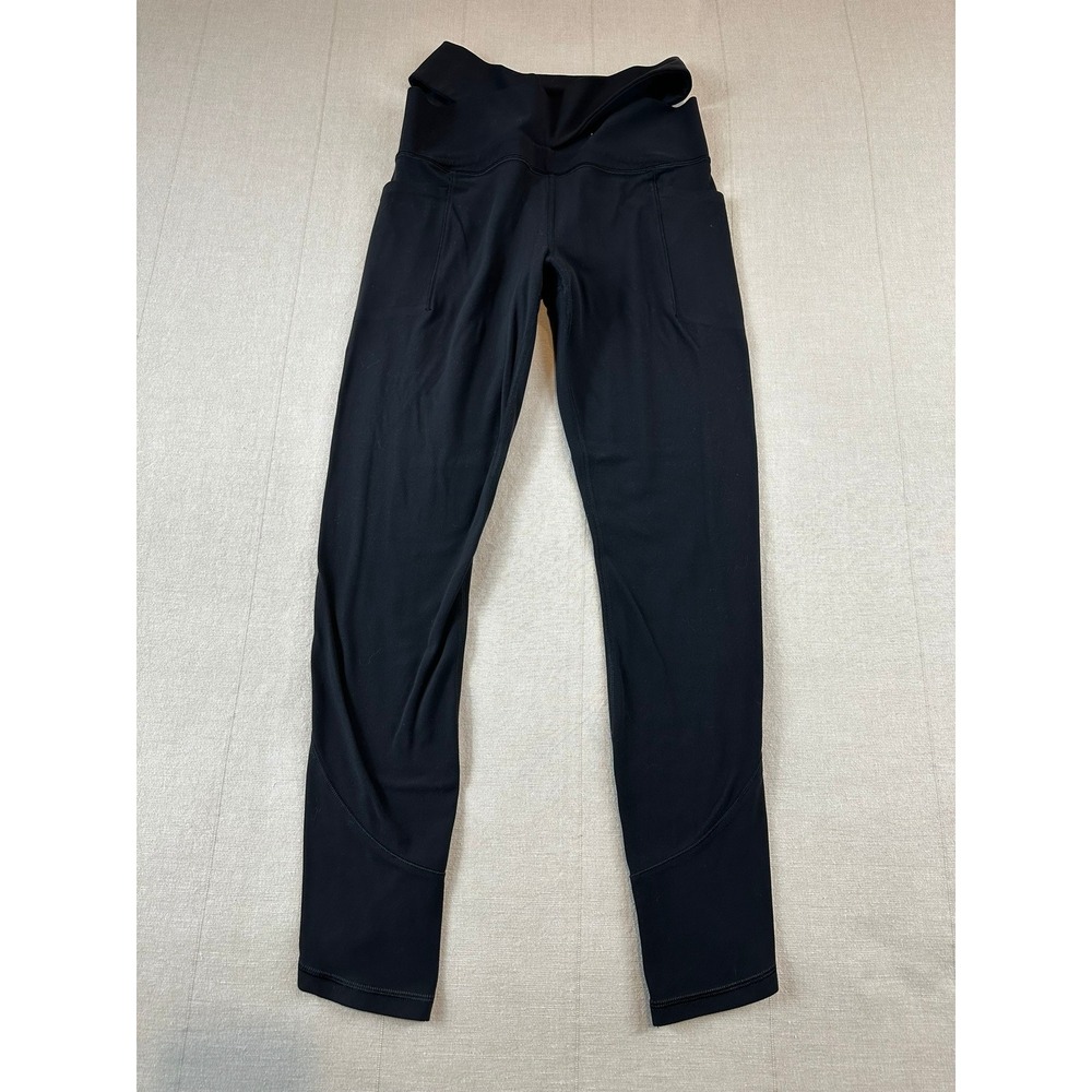 Athleta |‎ Salutation Stash Wrap Tight Leggings Black | Women's Small Petite